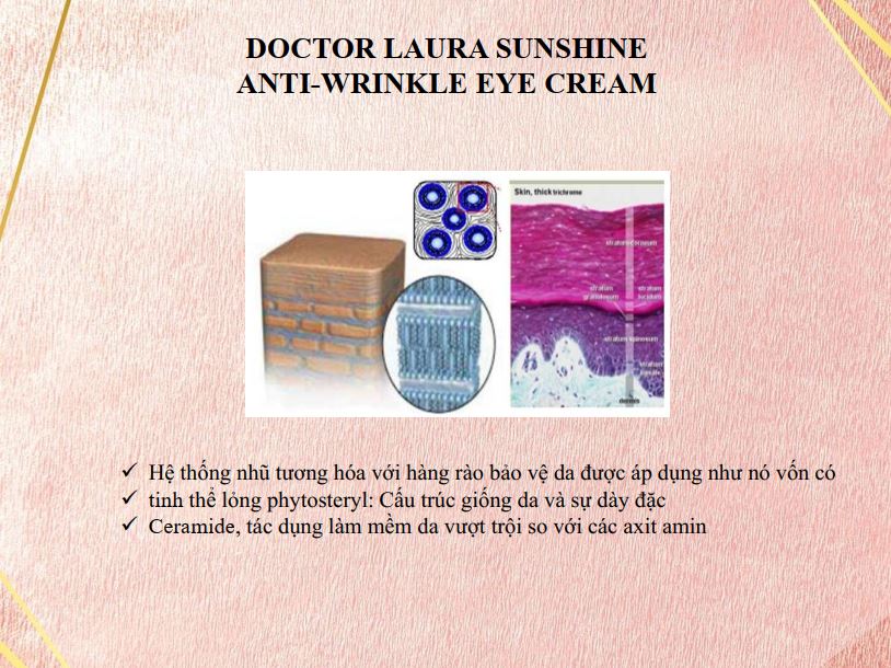 Kem Dưỡng Giảm Nếp Nhăn &amp; Săn Chắc Da Vùng Mắt Anti-Wrinkle Eye Cream Laura Sunshine