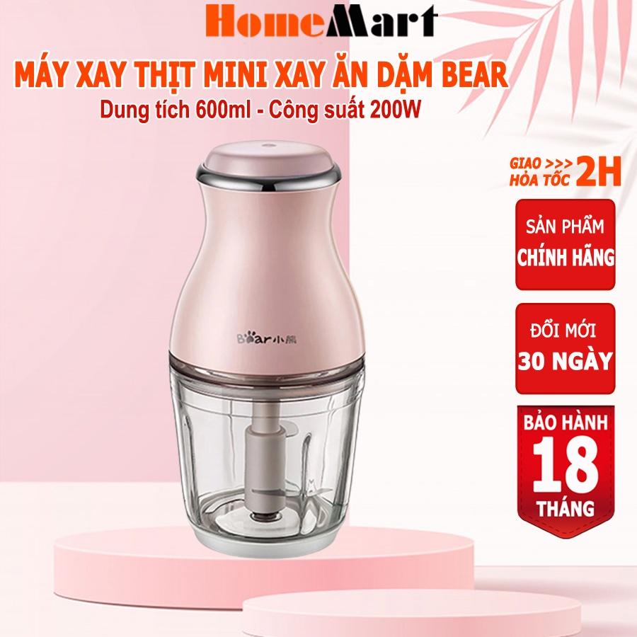 Máy xay thịt mini Bear 0.6L máy xay ăn dặm cho bé, Anh Lam Store - Hàng nhập khẩu