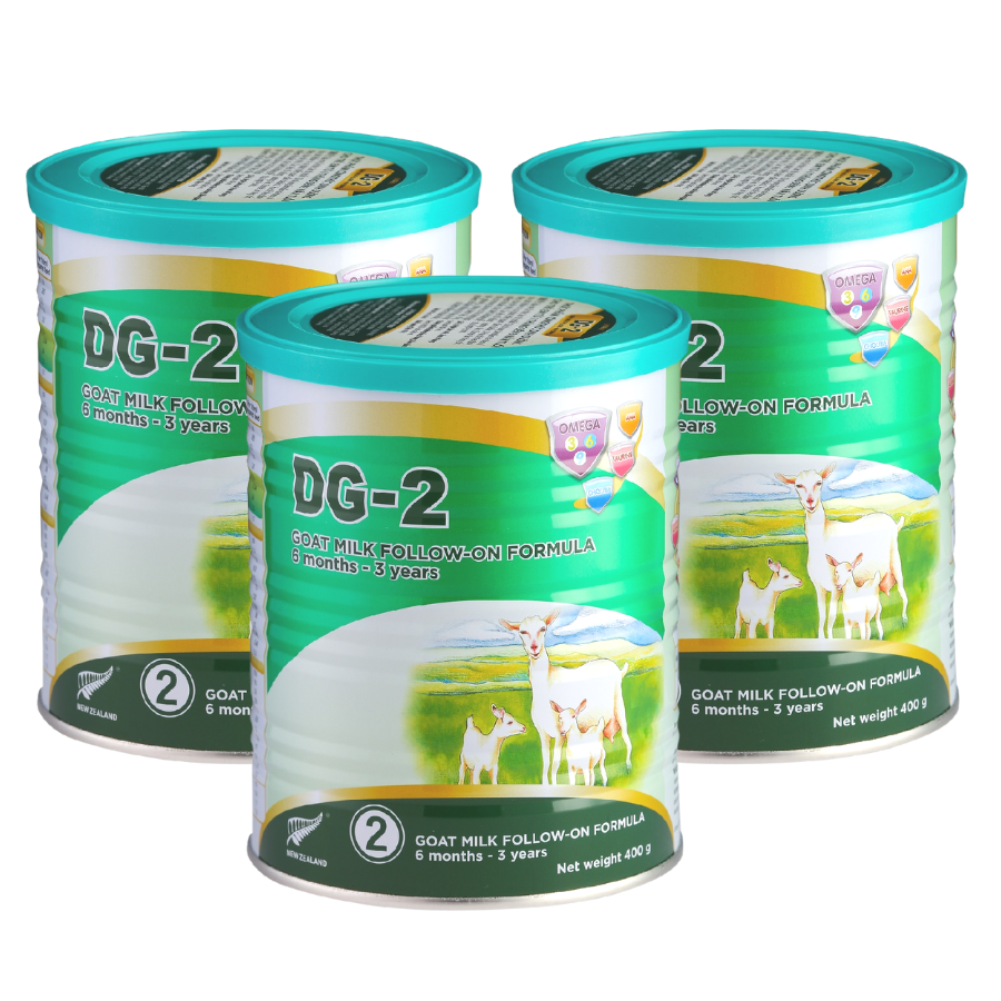 Combo 3 lon Sữa dê DG-2 400gr Tặng 1 hộp Viên sữa dê DKids