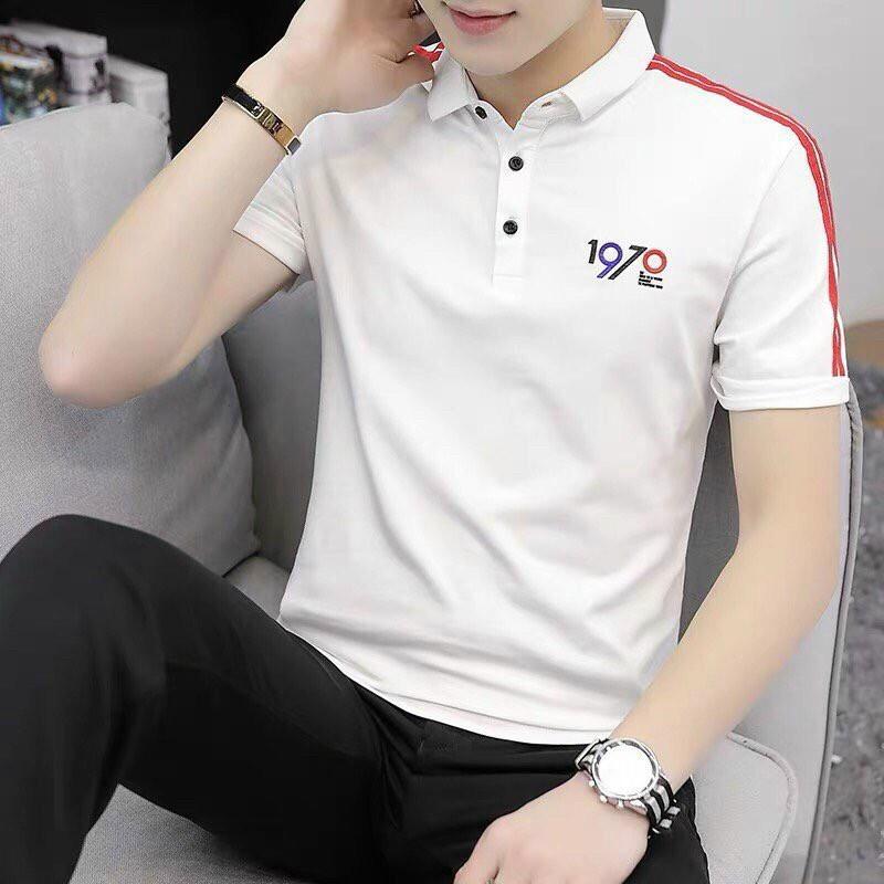 ÁO THUN NAM CỔ TRỤ FOMR BODY thêu 1970