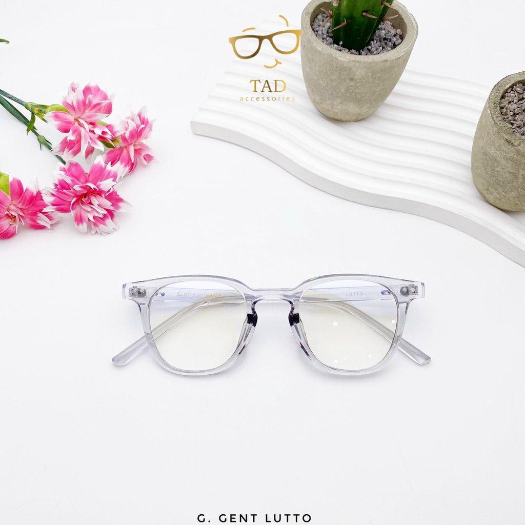 SALE Gọng kính quốc dân nam nữ dáng tròn nhựa dẻo tr90 Lutto -TAD Accessories FS4 - Ghi