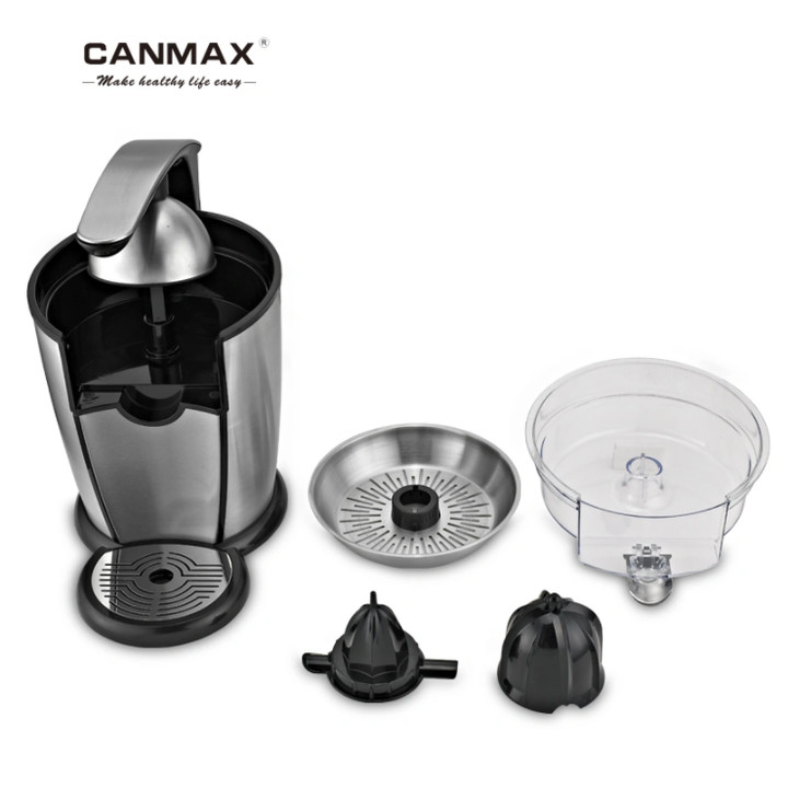 Máy vắt cam cao cấp thương hiệu Canmax CJ-186 - Chất liệu: Inox 304 - Dung tích: 1000ml - Công suất: 120W - Hàng Nhập Khẩu