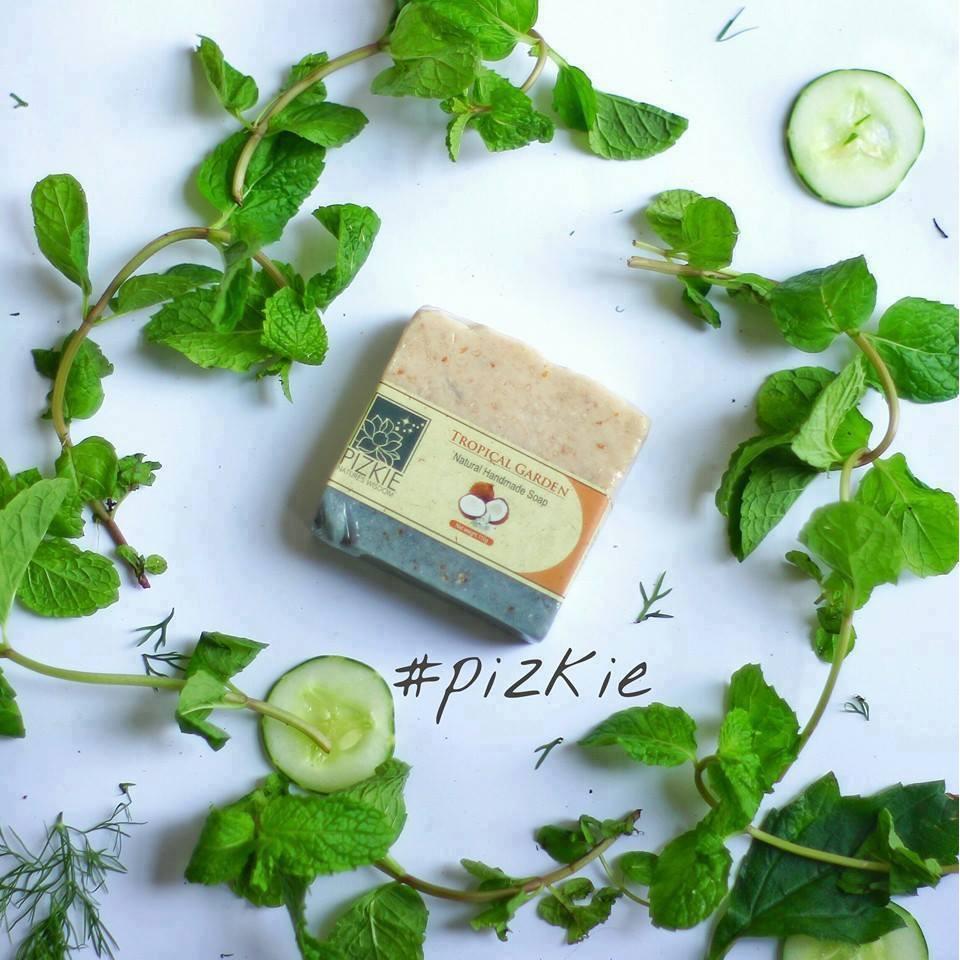 Xà Phòng Thiên Nhiên TROPICAL GARDEN SOAP PIZKIE - 110gr