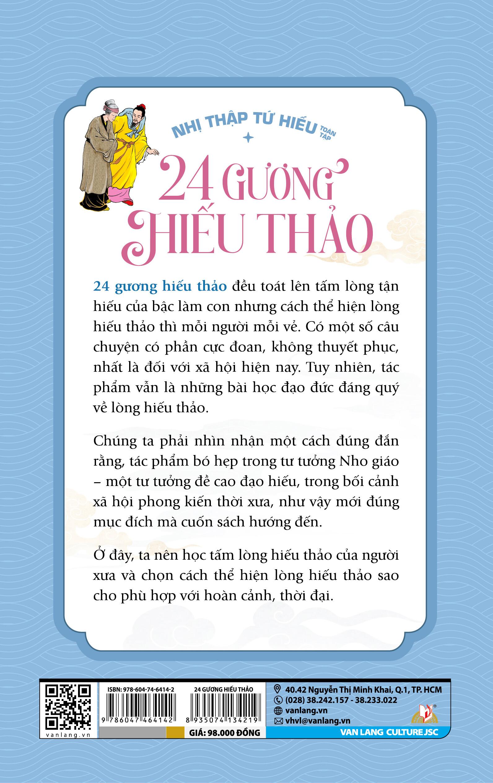 24 Gương Hiếu Thảo - Nhị Thập Tứ Hiếu Toàn Tập -Tái Bản