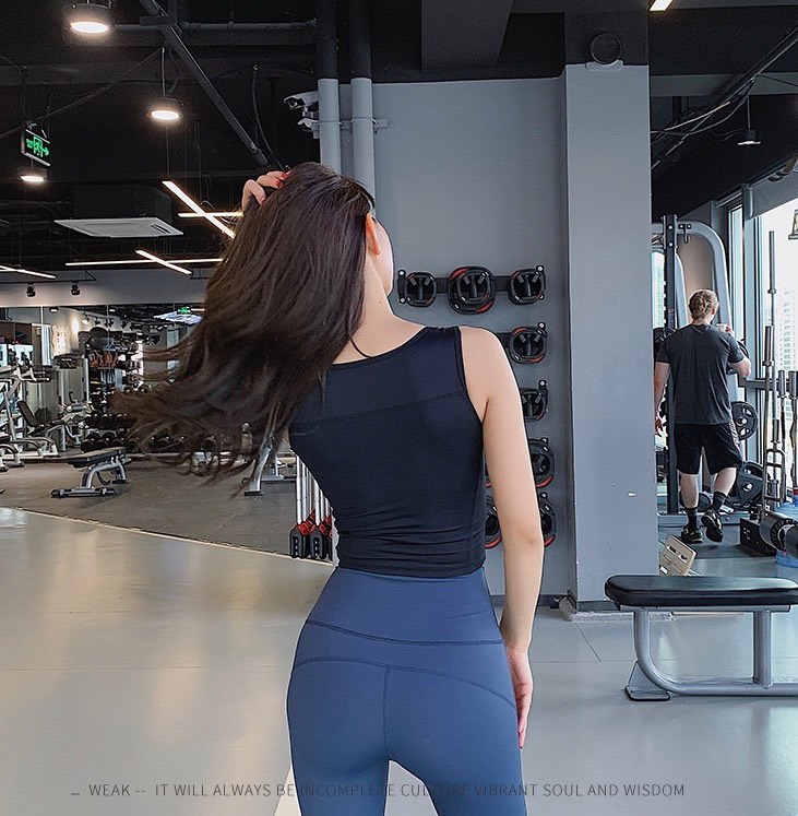 ÁO CROPTOP SÁT NÁCH NỮ TẬP GYM,YOGA CÓ SẴN MÚT - HÀNG QUẢNG CHÂU CAO CẤP