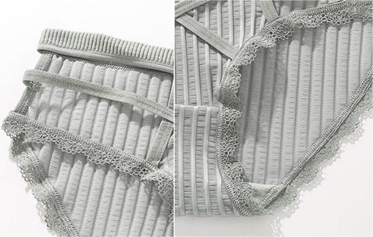 Quần lót nữ 3 dây chéo - Xanh ngọc