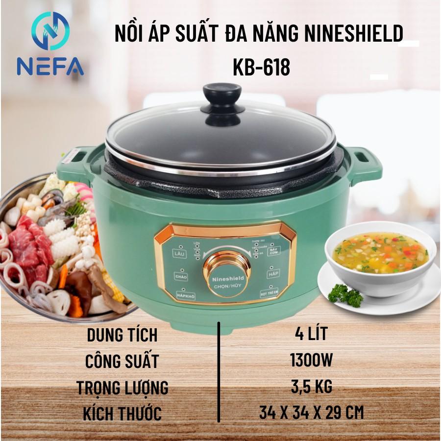 Nồi áp suất Nineshield 4L. Nồi đa năng 6 chức năng