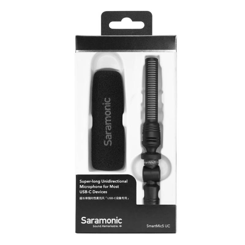 Micro thu âm nhỏ gọn Saramonic SmartMic5 UC cổng Type C - Hàng Chính Hãng