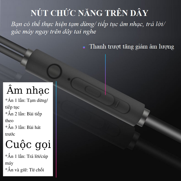 Tai Nghe Nhét Tai Huqu A88 - Giao Tiếp Cổng Tiêu Chuẩn 3.5mm - Hàng Chính Hãng