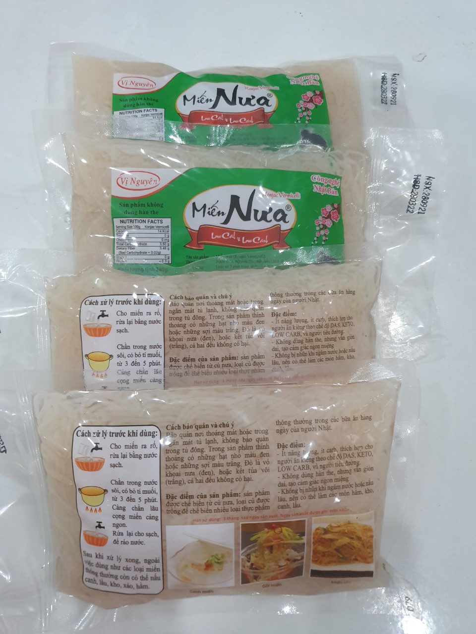 Combo 8 Gói Miến Nưa Vị Nguyên Das Keto 240g