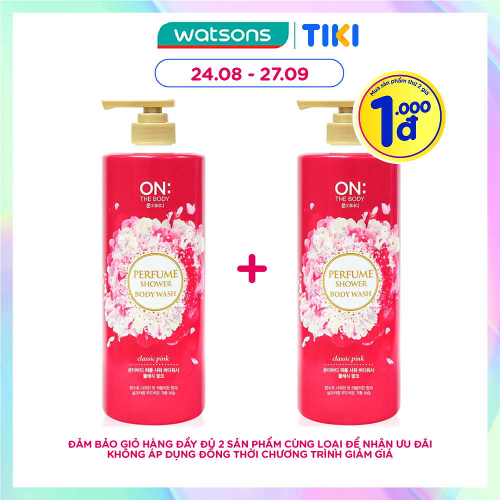 Sữa Tắm On The Body Classic Pink Perfume Shower Body Wash 1Kg