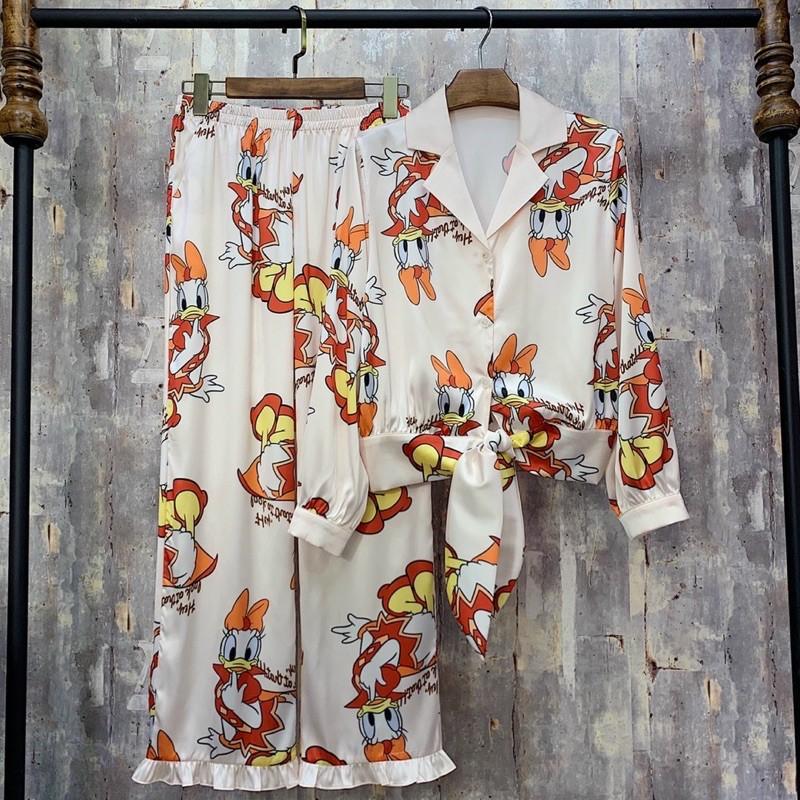 BỘ PIJAMA CỘT EO VỊT DONALD CAO CẤP (NEW)