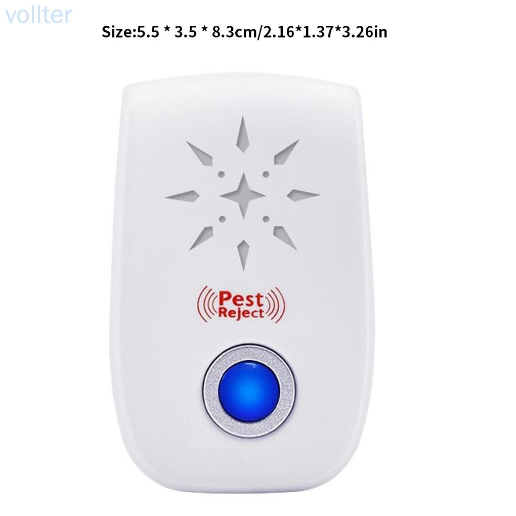 Pest Repeller Sonic 80㎡ Insect Repeller Electric Low-noise Home Pest Control Device, US Plug