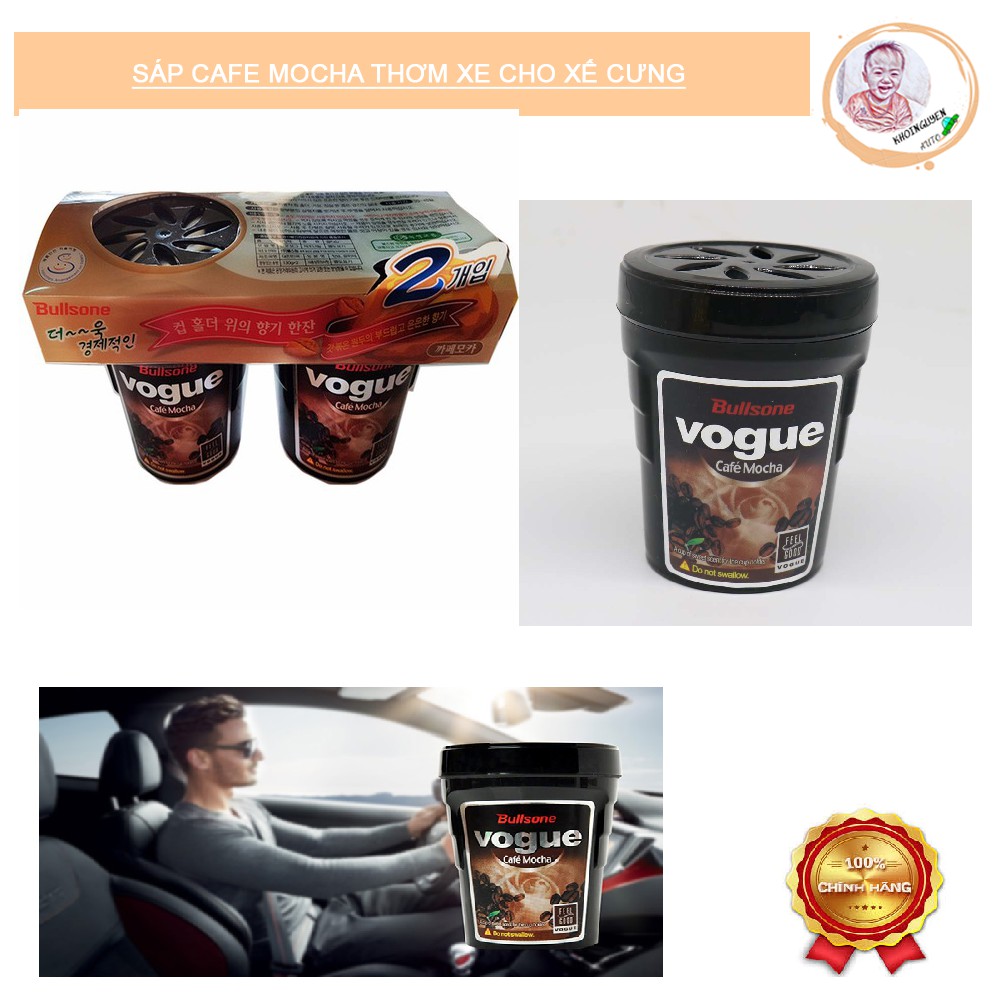 Sáp thơm khử mùi cafe mocha Vogue bullsone trên ô tô ( Giá 1 cốc sáp )