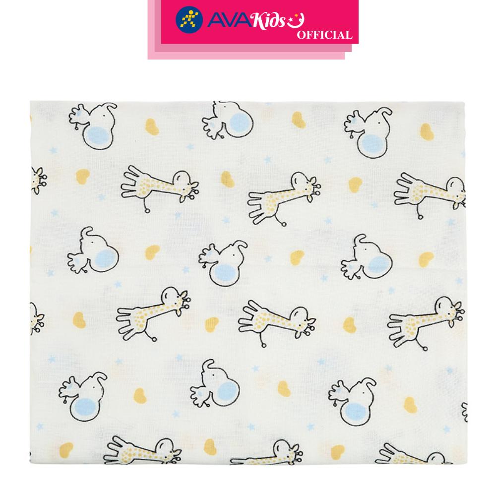 Khăn tắm cotton Bessla 2 lớp 90x100 cm - Hình thú - Hàng Chính Hãng