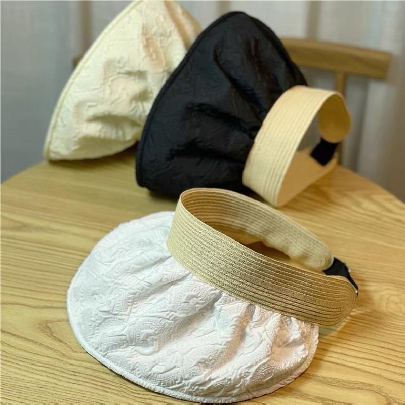Mũ nửa đầu rộng vành chống nắng, mũ đi biển thời trang, mũ cói nón che nắng đẹp, mũ tai bèo
