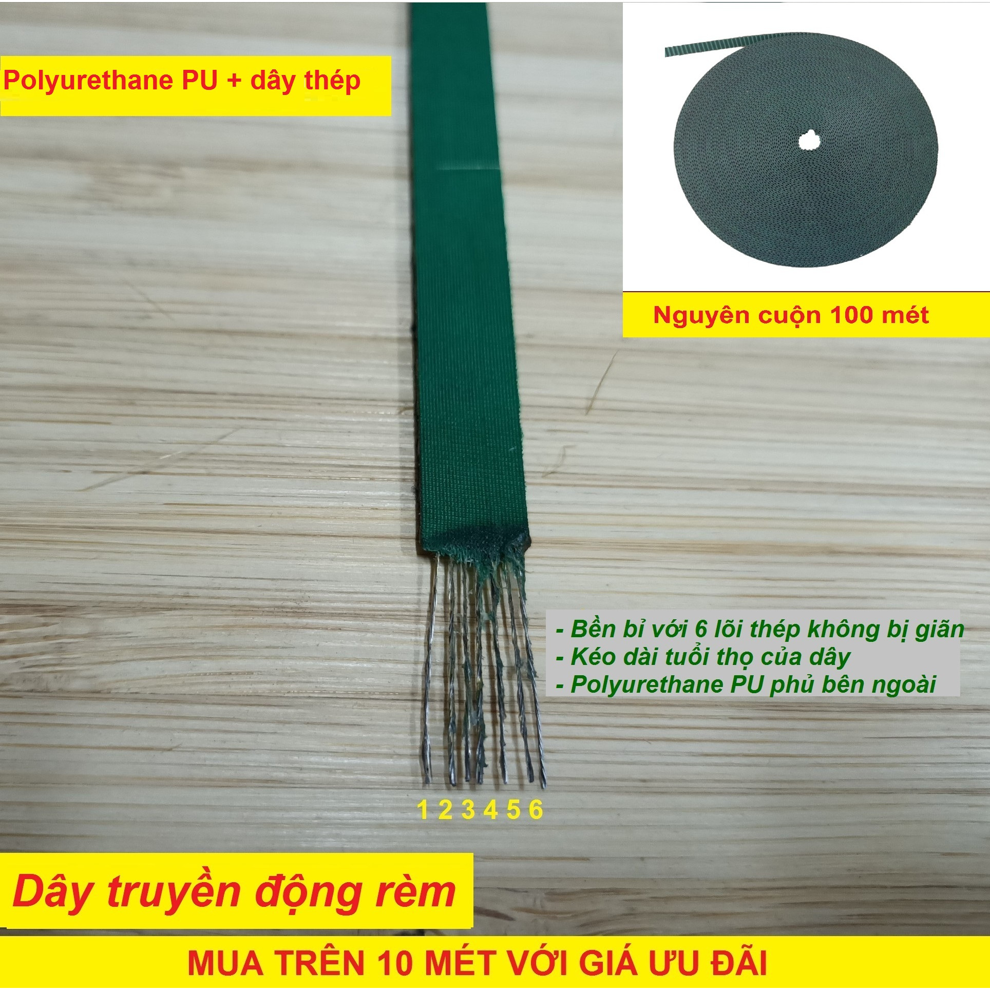 DÂY CU ROA RÈM TỰ ĐỘNG - DÂY TRUYỀN ĐỘNG DÙNG CHO TẤT CẢ CÁC LOẠI THANH RÈM