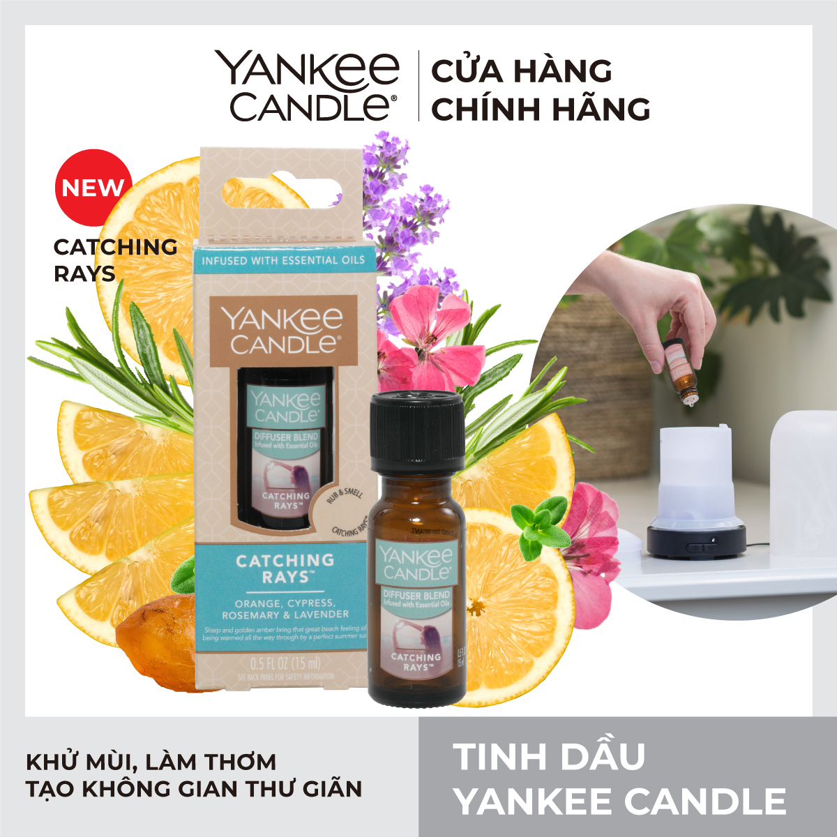 Tinh dầu Yankee Candle - Catching Rays (15ml)