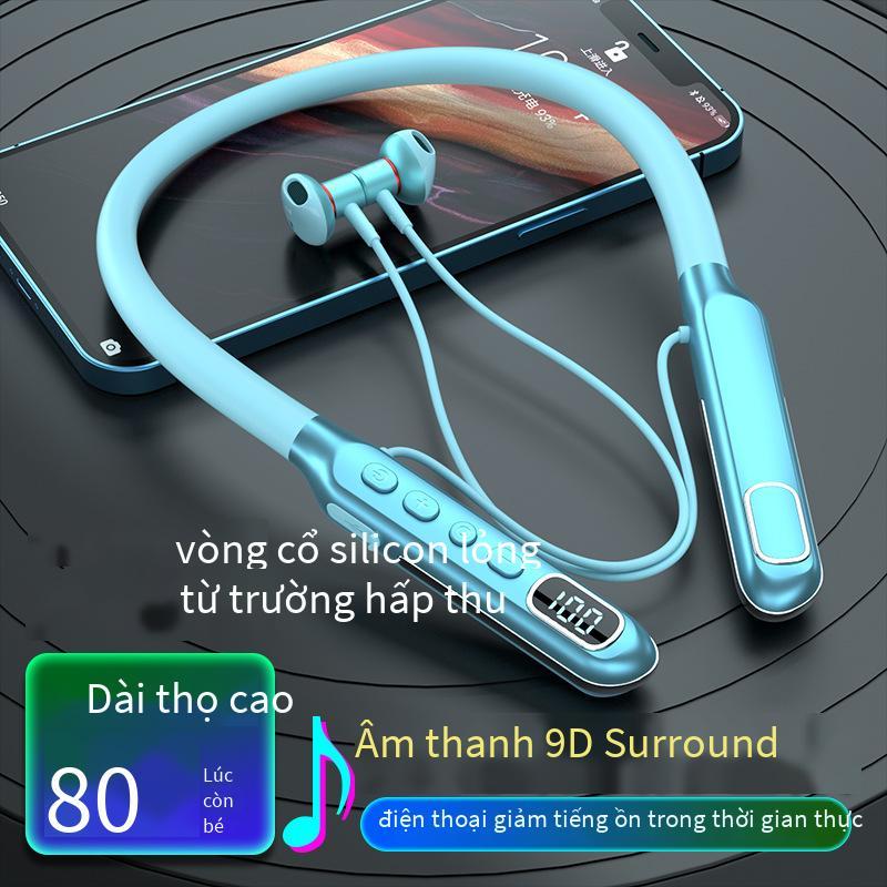 Tai nghe Bluetooth đeo cổ được ưa chuộng nhất với pin lớn và màn hình kỹ thuật số Tai nghe đeo cổ chống ồn silicon ENC lỏng thực sự mới