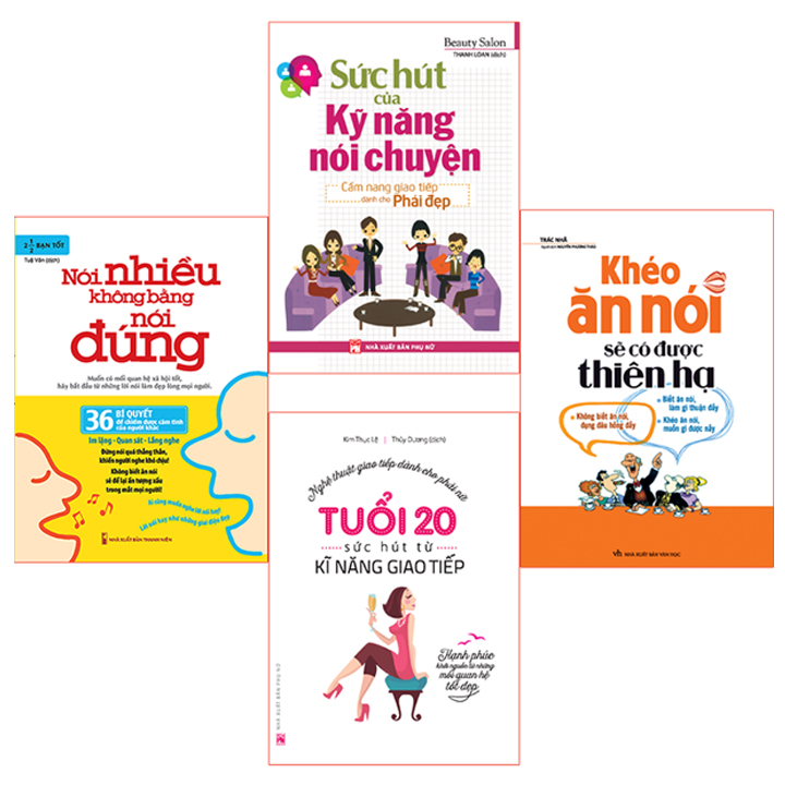 Bookset: Cẩm Nang Giao Tiếp Cuốn Hút Cho Phái Đẹp