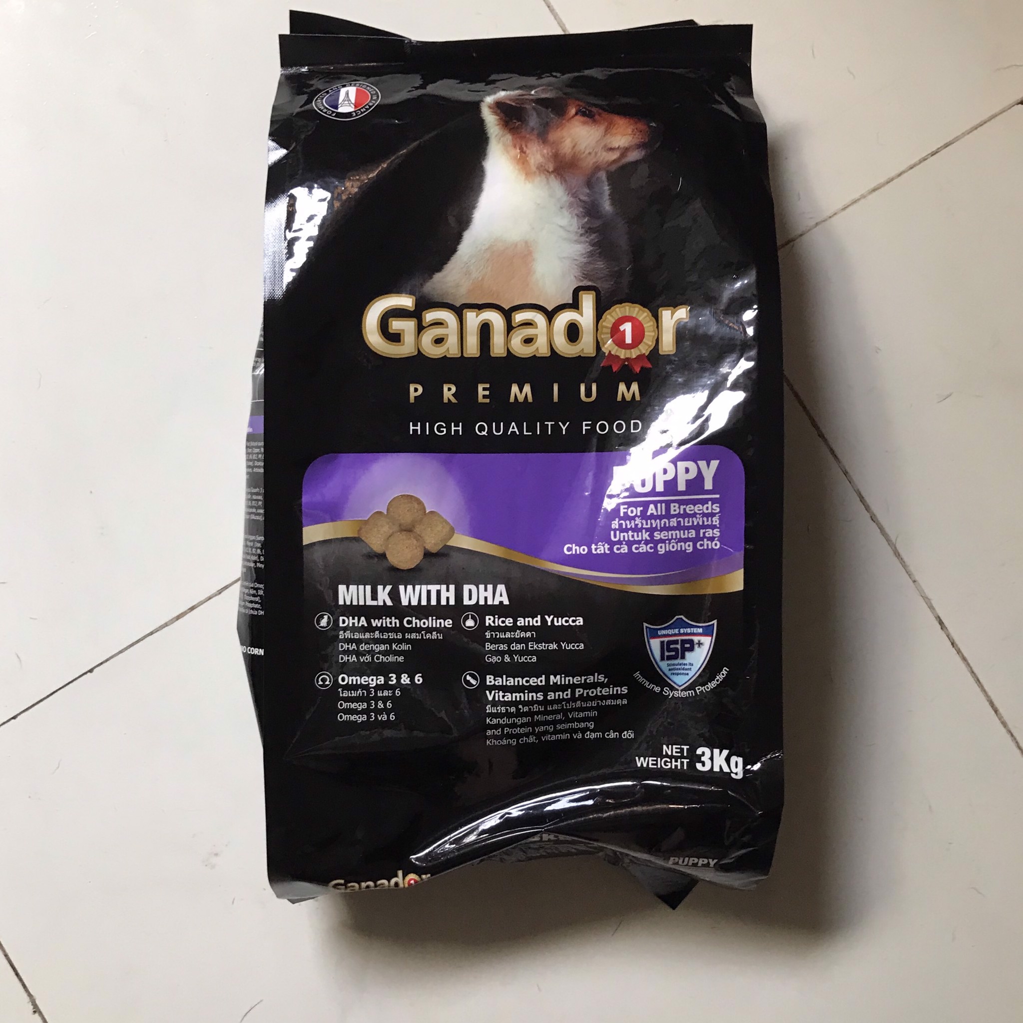 Thức Ăn Hạt Chó Con Vị Sữa Ganador Puppy Milk with DHA Gói 400g