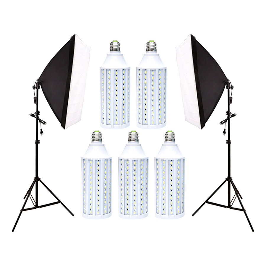 Bộ 2 Đèn 5 Bóng LED360 40W + Softbox 60×90