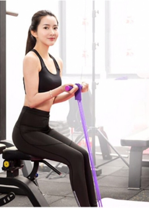 Dây Kéo Cao Su 4 Ống Tập Bụng Cho Vòng Eo Thon Gọn