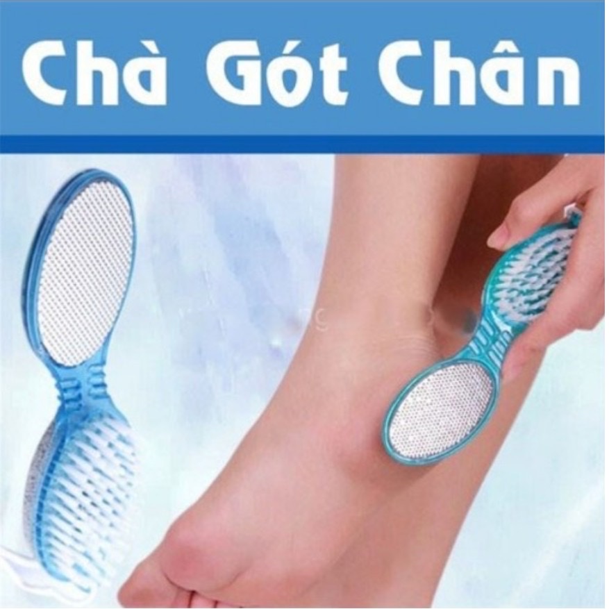 Dụng cụ chà  gót chân đa năng   4 in 1 có móc treo tiện dụng