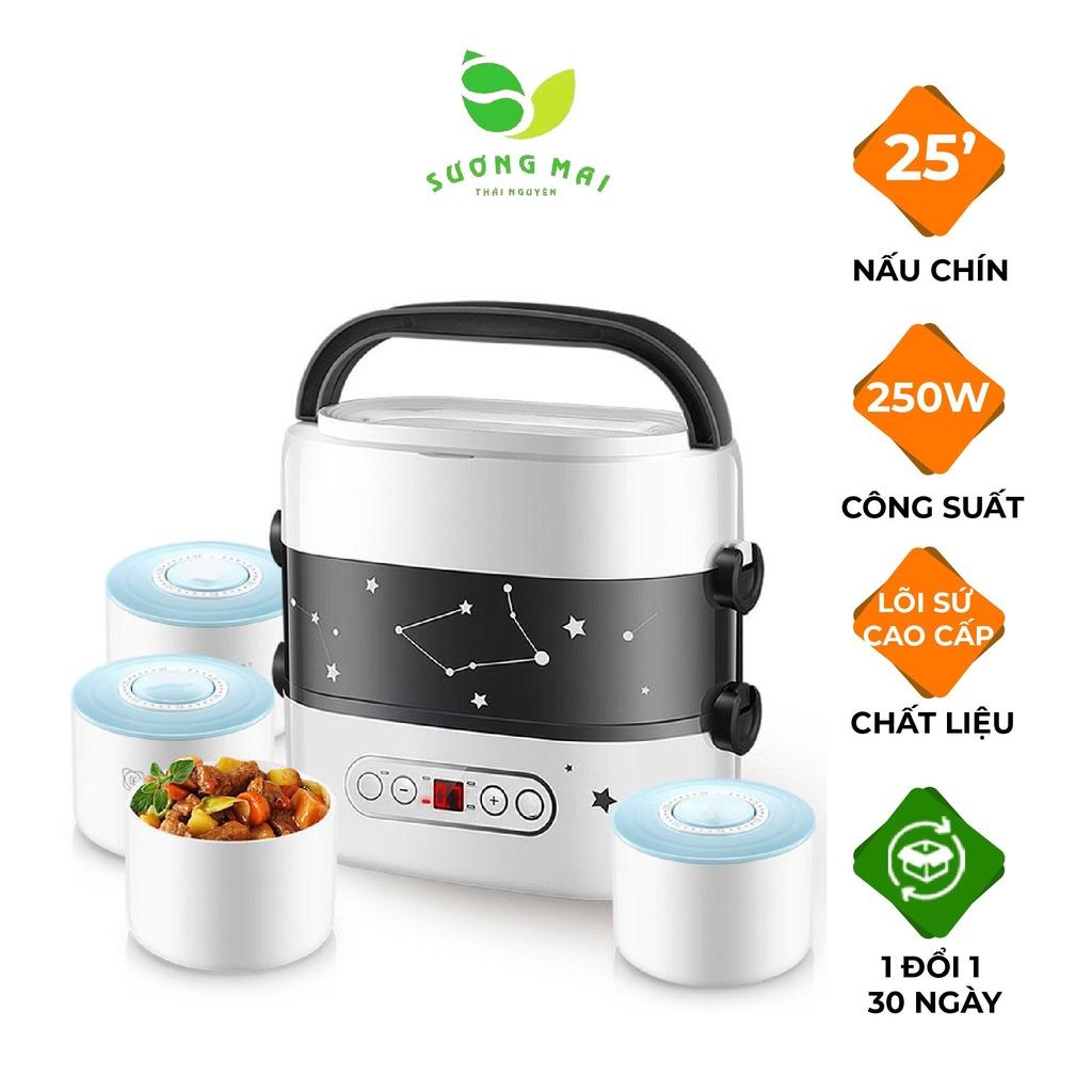 Hộp Cơm Cắm Điện Lỗi Sứ và Lõi Inox Cao Cấp, Sang Trọng