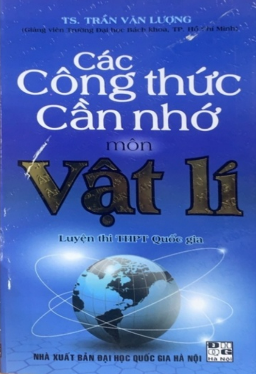 Sách - Các Công Thức Cần Nhớ Môn Vật Lí