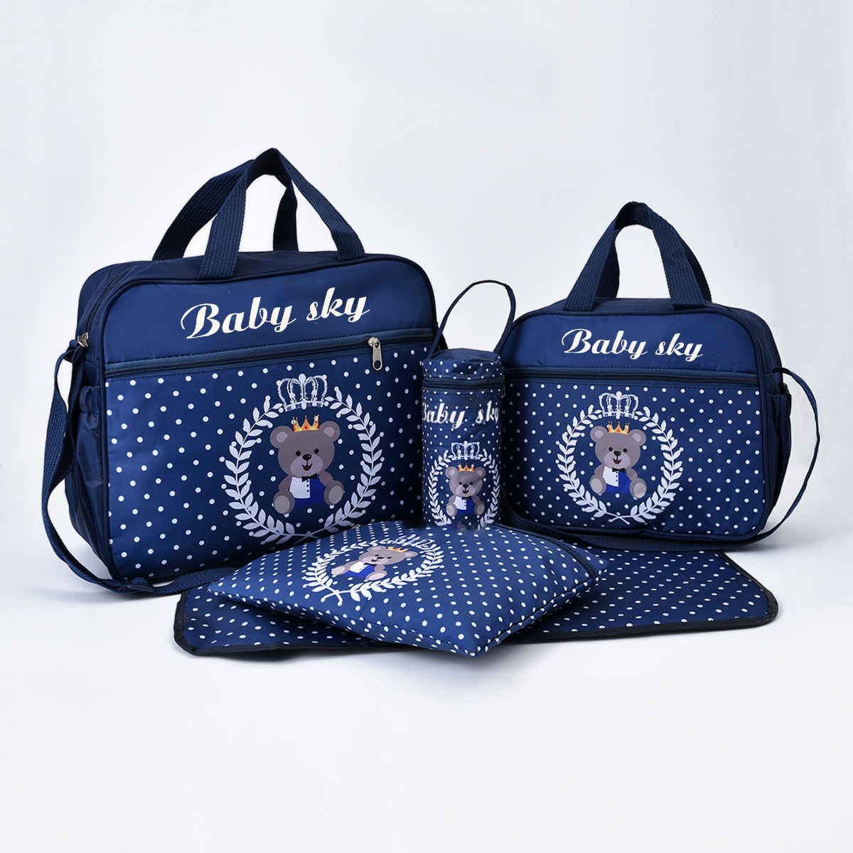 Bộ 5 Túi Du Lịch Cho Mẹ Và Bé Diaper Bags BABYSKY