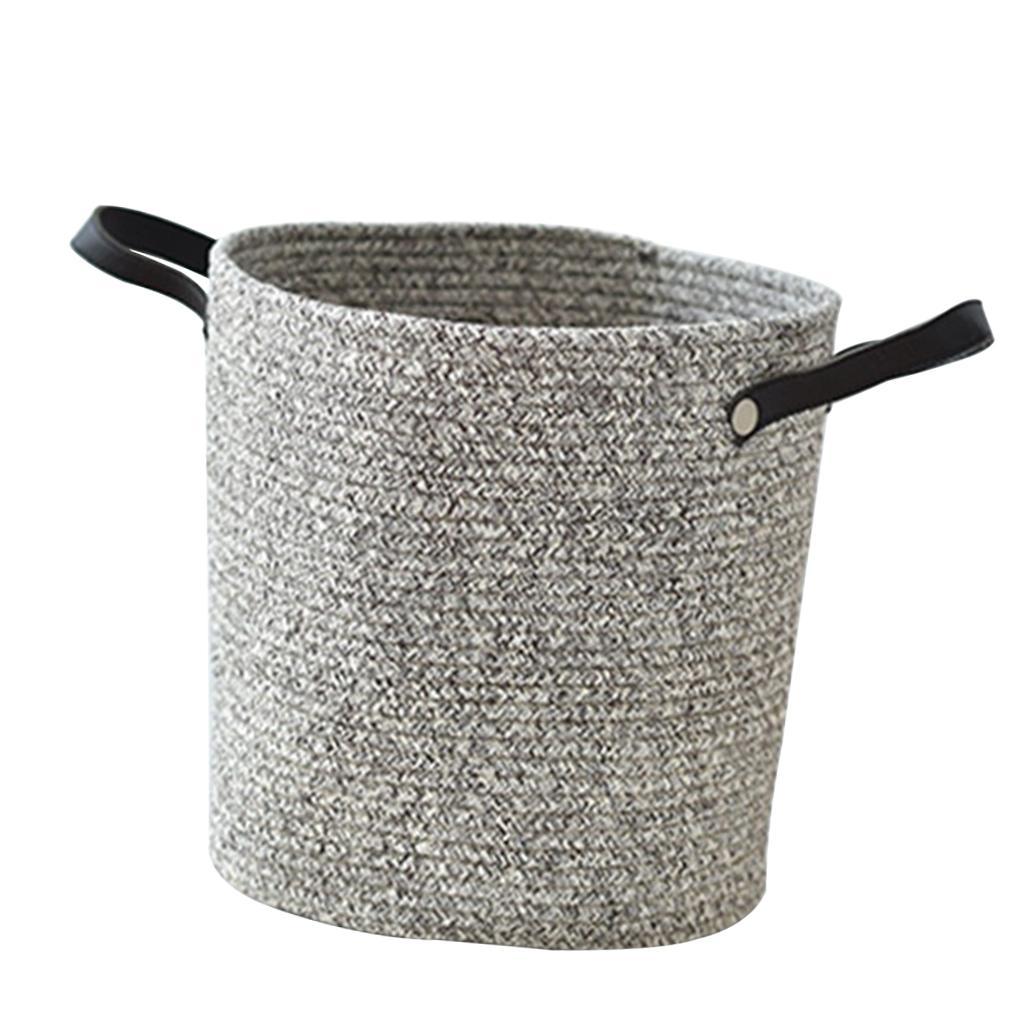 Cotton Woven Storage Basket Laundry Hamper Storage Basket Container