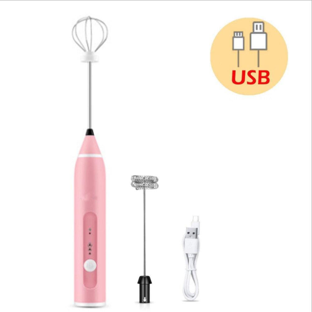 New USB Home Kitchen Tools automatic Eggbeater Manual Self Turning Stainless Steel Whisk Hand Mixer Blender Egg Tools