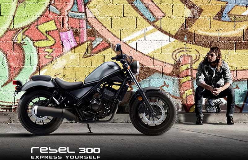 Xe Máy Honda Motor Rebel 300 - Bạc Đen