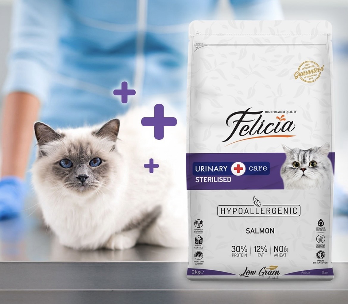Thức ăn cho mèo mọi lứa tuổi Felicia hỗ trợ tiết niệu,đẹp lông &amp; da, hỗ trợ tiêu hoá - Xuất xứ Thổ Nhĩ Kỳ