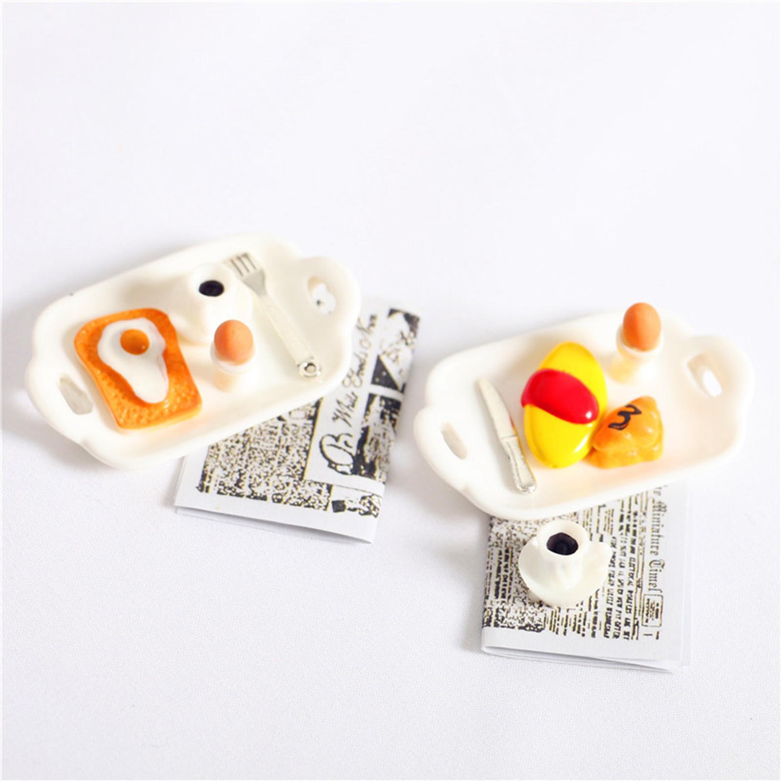 Mini 1:12 Dollhouse Food Set Kitchen Accessories Tiny Food Model Cooking Game for DIY
