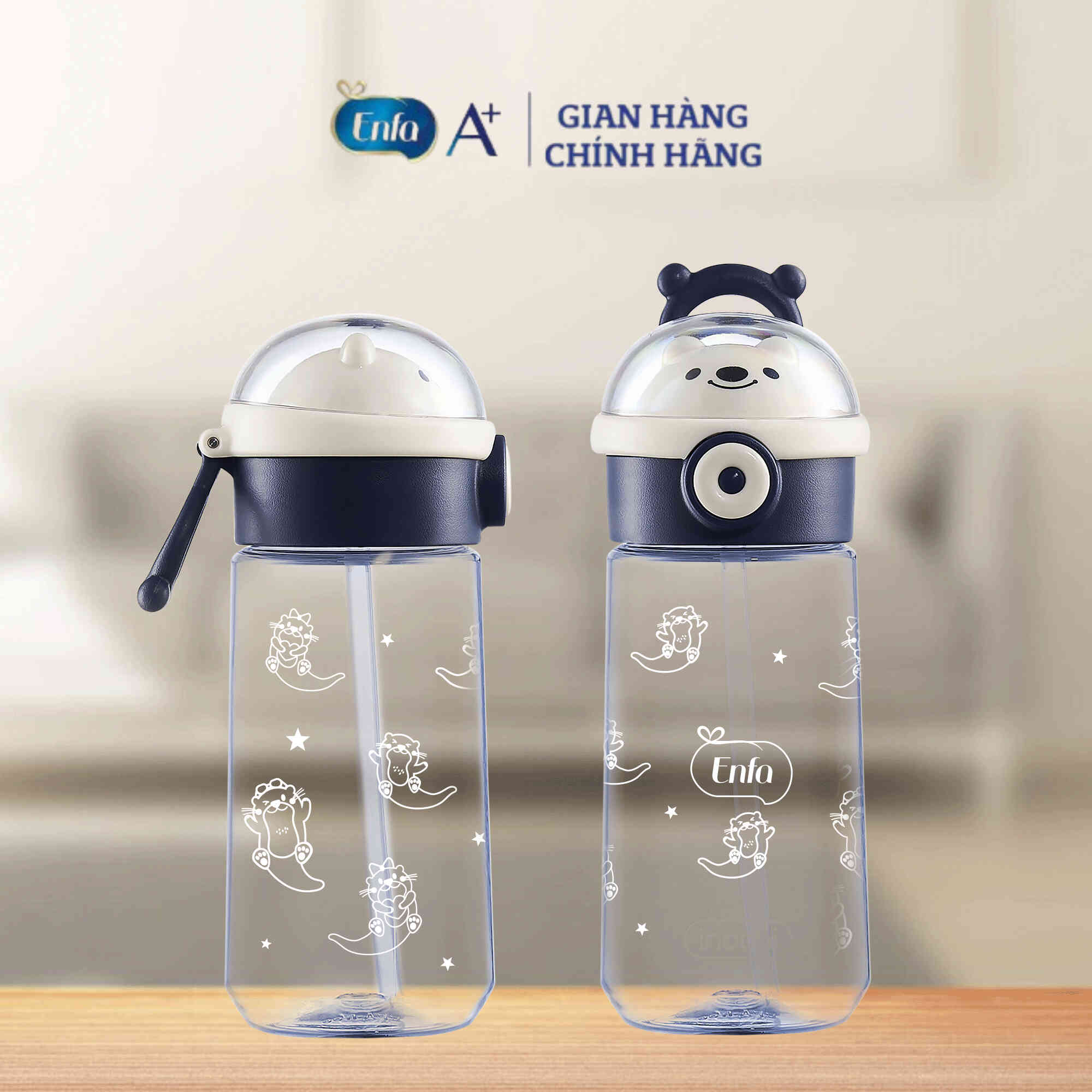 [Quà tặng Enfa] Bình nước Kita Boo 480 ml - C-sec