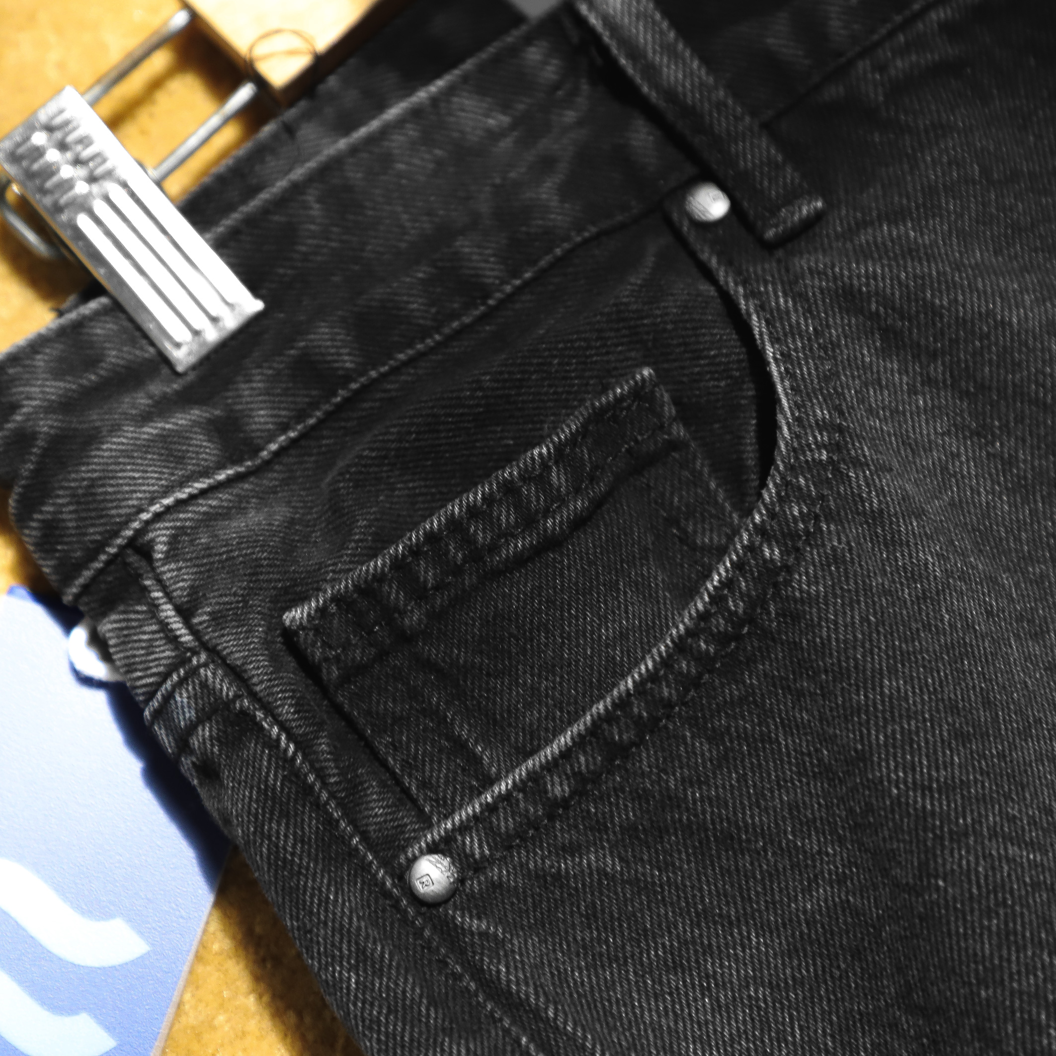 | Satoshi |Quần short jean SAQS49 Slimfit màu xám không lai