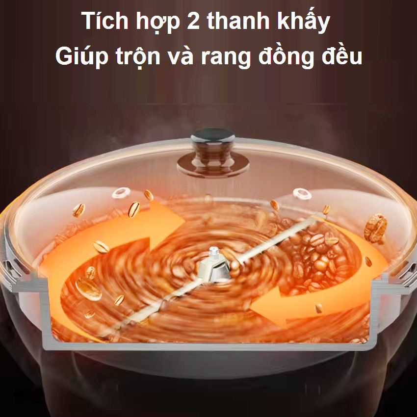 [ HÀNG NHẬP KHẨU] Máy rang hạt cà phê và các loại hạt tự động, thương hiệu Pháp cao cấp RAF - R.15601