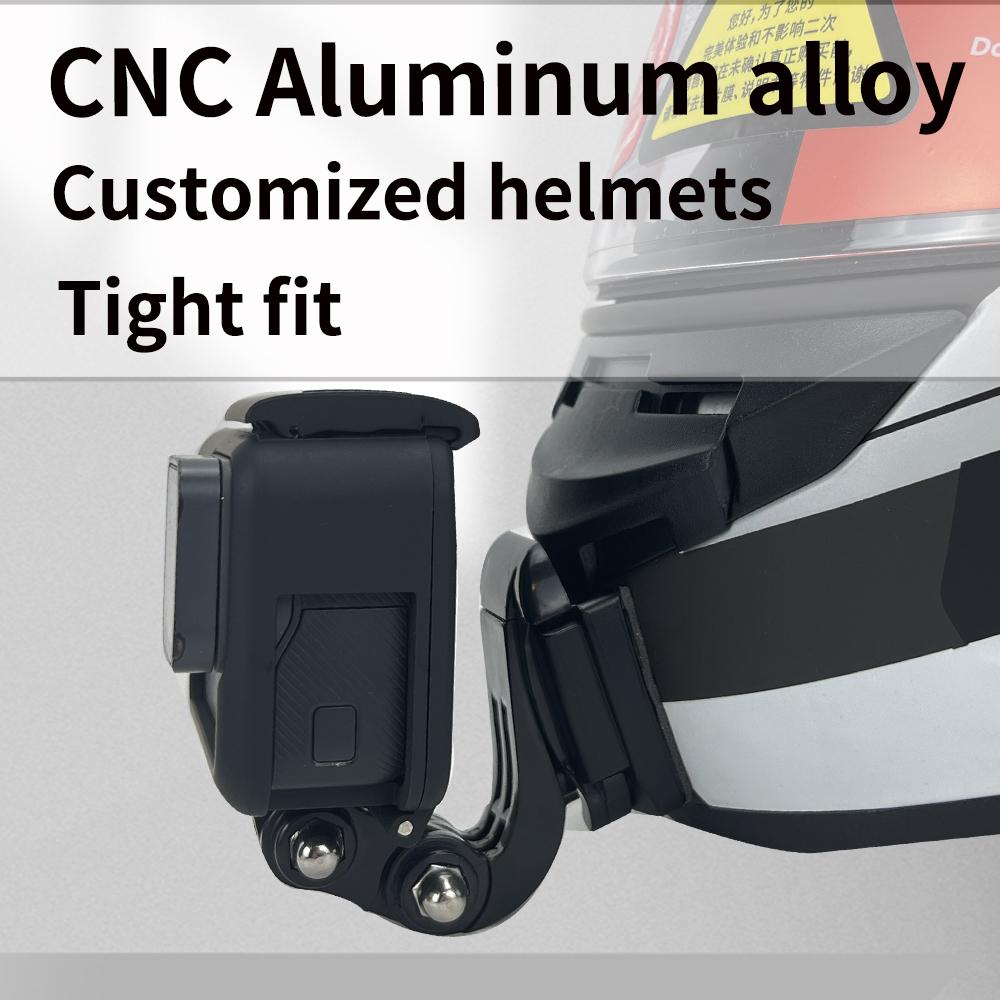 Tuyu Premium Tùy chỉnh mũ bảo hiểm xe máy LS2 MX701 FF801358 Luminium Chin Mount cho GoPro Hero10 Insta360 x2 3 Phụ kiện DJI