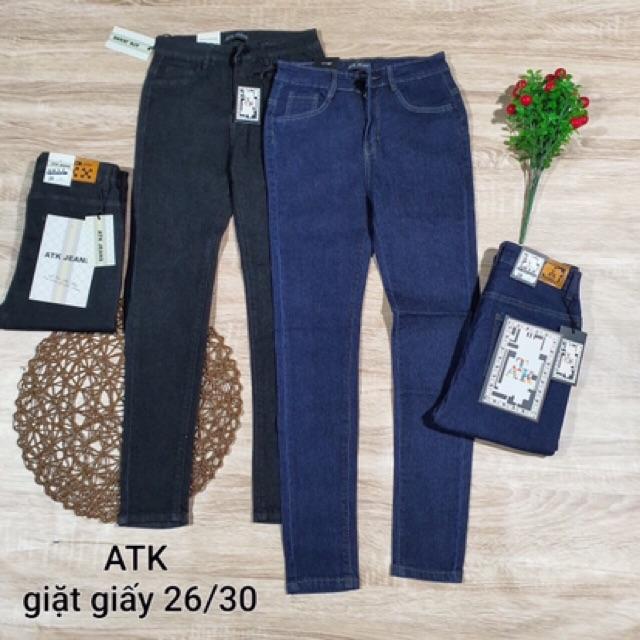 Quần jeans ôm co giãn xanh đậm