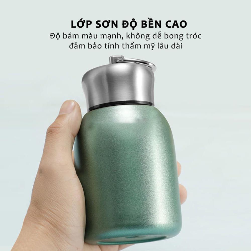 Bình nước giữ nhiệt  cầm tay mini, ly giữ nhiệt inox dung tích 300ml  giữ nhiệt suốt 12 giờ chất liệu cao cấp cực tiện