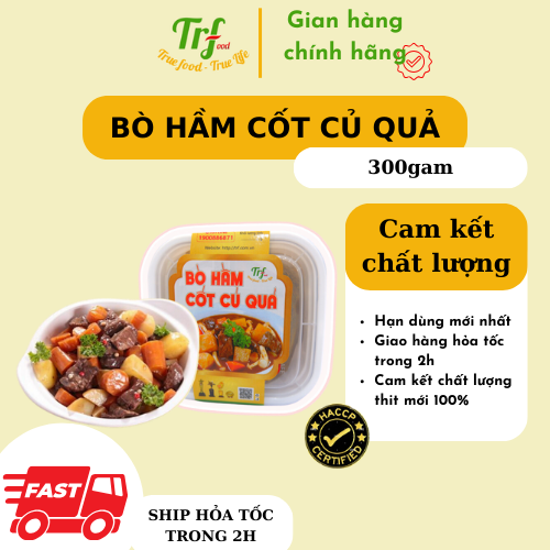 Bò hầm cốt củ quả Truefood hộp 300g - BHCCQ