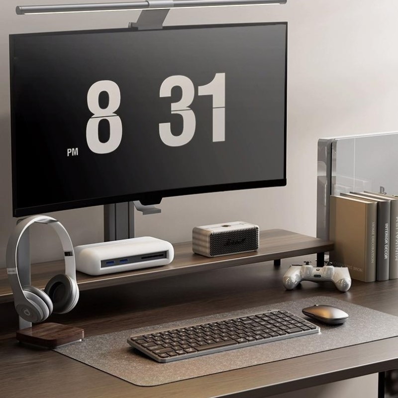 Bàn phím chuột không dây mini X107 - pin sạc - đa kết nối bluetooth 5.0 + Usb wireless 2.4G chống ồn cho pc laptop hàng nhập khẩu