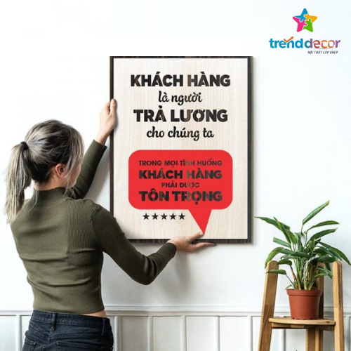 Tranh Slogan Gỗ Tranh Động Lực Trang Trí Quán Cà Phê Phong Cách Vintage