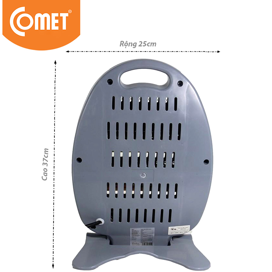 Đèn Sưởi Điện Hồng Ngoại Comet Loại 2 Bóng Quartz CM8540 (800W) - Hàng Chính Hãng