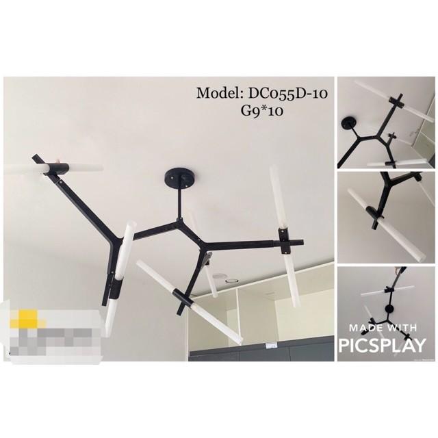 Đèn thả acnes 10 bóng, đèn trần, đèn trang trí trần, đèn decor, đèn nhà hàng, đèn phòng khách, đèn quán bar