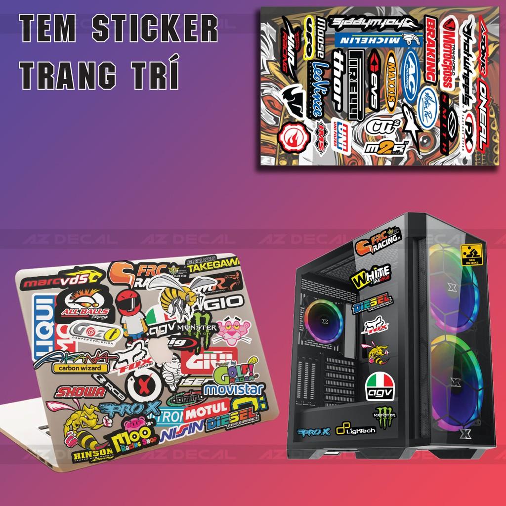 Set Sticker Dán Xe Chủ Đề Đồ Chơi Xe 03 | Trang Trí Xe Máy, Xe Điện, Nón Bảo Hiểm, Laptop, Điện Thoại