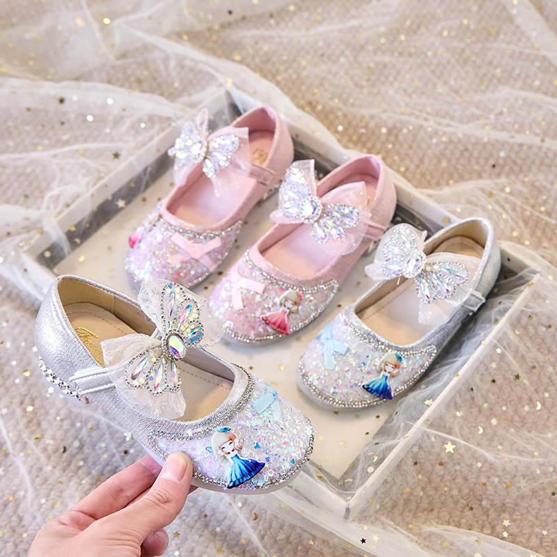 Giày búp bê công chúa đính hạt lấp lánh cho bé gái size 26-37 hàng Quảng Châu cao cấp