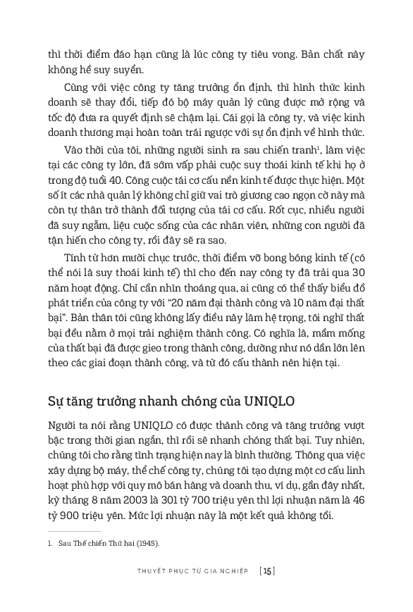 1 Thắng 9 Bại - Câu Chuyện Khởi Nghiệp Và Gây Dựng Thương Hiệu Của Ông Chủ UNIQLO - Tỷ Phú Giàu Nhất Nhật Bản